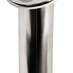 Portacanne inox 75° tappo bianco